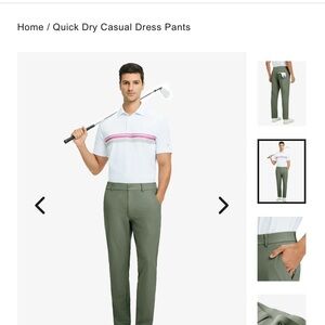NWT Maelreg Men's Golf Pants - light green 42x34